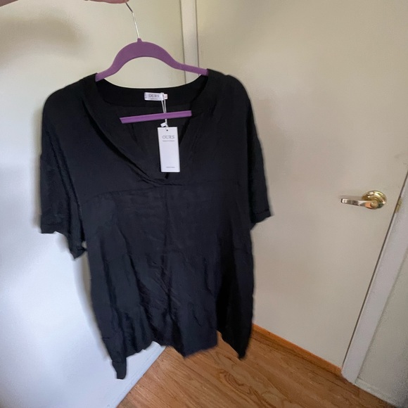 Large Short Sleeve Loose Fit Bathing Suit Swim Cover-up Flowy Beach Mini Dress - Picture 3 of 10